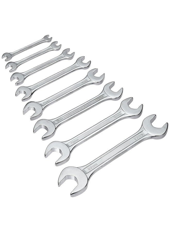 PERFECT TECH 8 Ps Spanner Set | DEP-08 Double Ended Spanner Set | Steel Double Open-End Spanner Set | Anti-Slip | Combination Spanner Set - 8 Pieces - Image 3